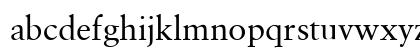 GaramondClassic Regular Lowercase Preview