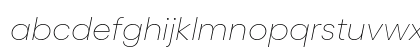 Gellix TRIAL Thin Italic Lowercase Preview