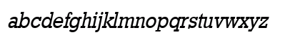Geo 986-Condensed Italic Lowercase Preview