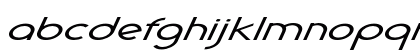 Geode Extra-expanded Italic Lowercase Preview