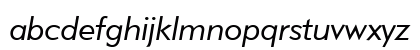 Geometric415Light Italic Lowercase Preview