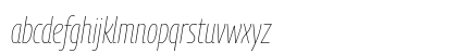 Georama Condensed Thin Italic Lowercase Preview