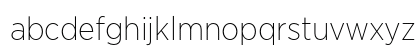 Gotham Narrow Extra Light Lowercase Preview