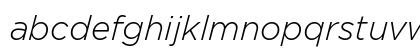 Gotham Pro Light Italic Lowercase Preview