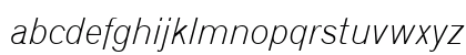 Gothic720 Lt BT Light Italic Lowercase Preview