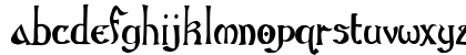 Gothic Birthday Cake Regular Lowercase Preview