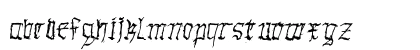 GothicHandDirty Regular Lowercase Preview