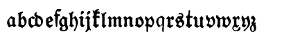 Gotyk Poszarpany Regular Lowercase Preview