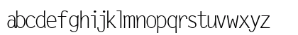 MicrofineSSK Regular Lowercase Preview