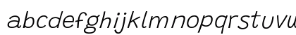 Grandstander ExtraLight Italic Lowercase Preview