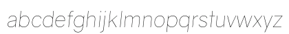 Gravity UltraLight Italic Lowercase Preview