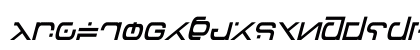 Green Martian Italic Lowercase Preview