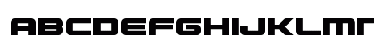 Gunship Bold Lowercase Preview