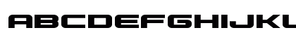 Gunship Expanded Lowercase Preview