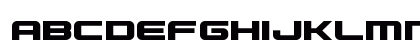 Gunship Regular Lowercase Preview
