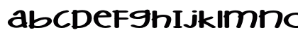 Gurrilo Extra-expanded Bold Lowercase Preview