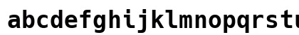 Hack Nerd Font Bold Lowercase Preview