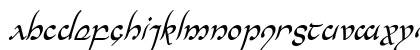 Half-Elven Condensed Italic Condensed Italic Lowercase Preview