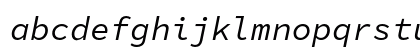 Hasklug Nerd Font Mono Italic Preview