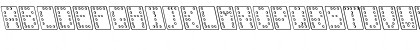 Domino normal kursiv omrids Regular Font