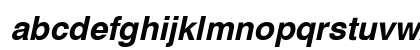 Hebar Bold Italic Lowercase Preview