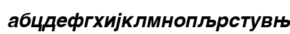 Helvetica Cirilica BoldItalic Preview
