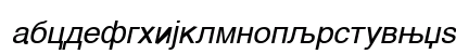 Helvetica Cirilica Italic Preview