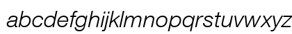Helvetica Neue LT Com 46 Light Italic Lowercase Preview