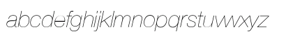 Helvetica Neue UltraLight Italic Lowercase Preview