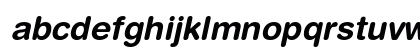 Helvetica Rounded Bold Oblique Lowercase Preview