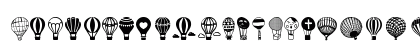 Hot Air Balloons Regular Lowercase Preview