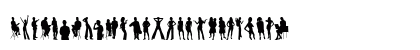 Human Silhouettes Free Regular Lowercase Preview