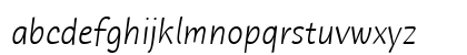 Humana Sans ITC Light Italic Lowercase Preview