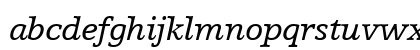 HumstSlab712 BT Italic Lowercase Preview