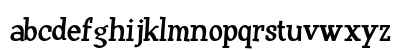 Huxtable Regular Lowercase Preview