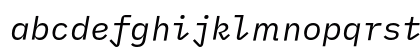 iA Writer Duospace Italic Lowercase Preview