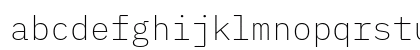 IBM Plex Mono ExtraLight Regular Preview