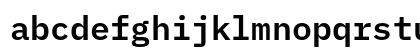 IBM Plex Mono SemiBold Regular Preview