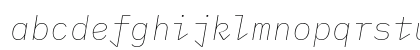 IBM Plex Mono Thin Italic Preview