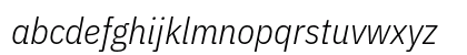 IBM Plex Sans Condensed Light Italic Preview