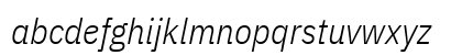 IBM Plex Sans Condensed Light Italic Preview