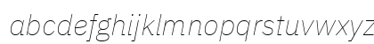 IBM Plex Sans Thin Italic Lowercase Preview