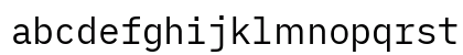 iMWritingDuoS Nerd Font Regular Lowercase Preview