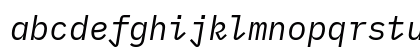 iMWritingMonoS NF Italic Lowercase Preview