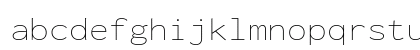 Inconsolata Expanded ExtraLight Regular Lowercase Preview