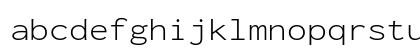 Inconsolata Expanded Light Regular Lowercase Preview
