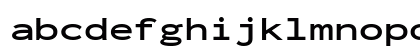 Inconsolata ExtraExpanded Bold Regular Lowercase Preview