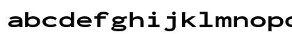 Inconsolata ExtraExpanded ExtraBold Regular Lowercase Preview