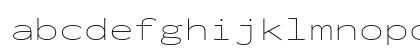 Inconsolata ExtraExpanded ExtraLight Regular Lowercase Preview