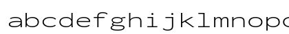 Inconsolata ExtraExpanded Light Regular Lowercase Preview